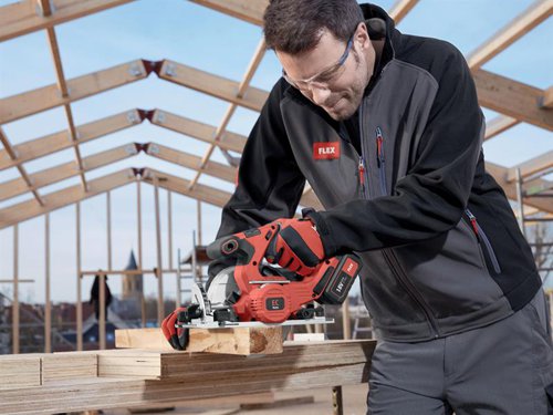 FLX CS 62 18 EC Brushless Circular Saw 165mm 18V 2 x 5.0Ah Li-ion