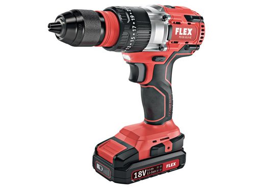 FLX PD 2G 18.0-EC/2.5 Brushless 2-Speed Impact Drill 18V 2 x 2.5Ah Li-ion