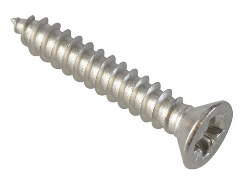 ForgeFix Self-Tapping Screw Pozi Compatible CSK A2 SS 1in x 8 ForgePack 20