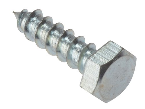 Coach Screw Hexagon Head Single Thread ZP M6 x 70mm Bag 10