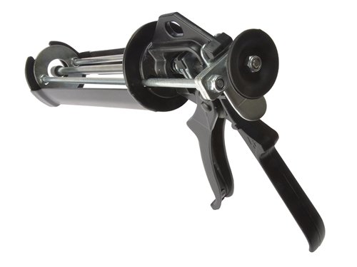 This Forgefix Chemical Anchor Cartridge Gun has a heavy-duty, all-metal construction. It has a quick-release catch on the handle grip, which quickly stems the flow, thus saving resin.APPLICATION:Used with 380ml Resin cartridges for fixing balustrades, handrails, racking and holding down machinery plus many more installation applications.Body length is 360mm