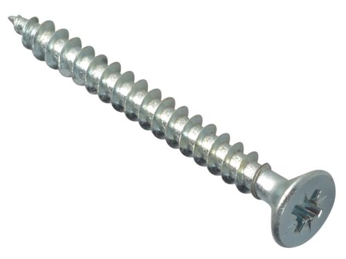 ForgeFix Multi-Purpose Pozi Compatible Screw CSK ST ZP 5 x 50mm Box 200