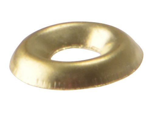 FORSCW10BM ForgeFix Screw Cup Washers Solid Brass Polished No.10 Bag 200