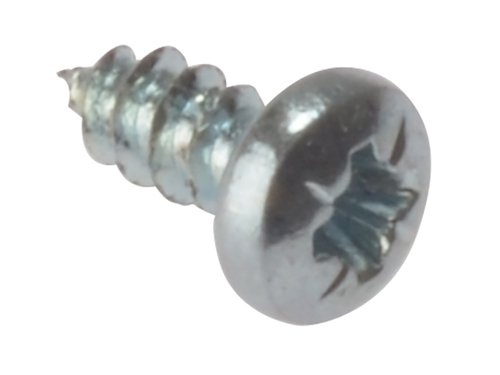 FORSTP124Z ForgeFix Self-Tapping Screw Pozi Compatible Pan Head ZP 1/2in x 4 Box 200
