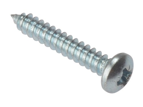FORSTP1148Z ForgeFix Self-Tapping Screw Pozi Compatible Pan Head ZP 1.1/4in x 8 Box 200