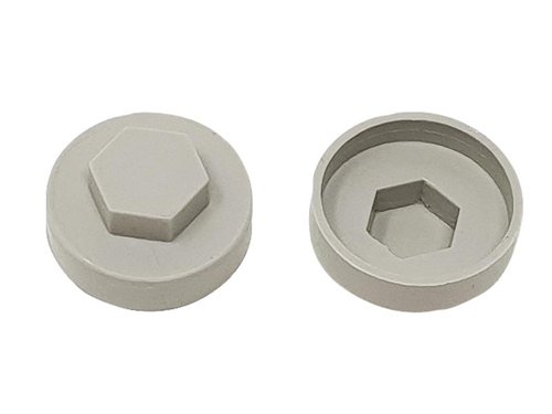 FORTFCC16GG ForgeFix TechFast Cover Cap Goosewing Grey 16mm (Pack 100)
