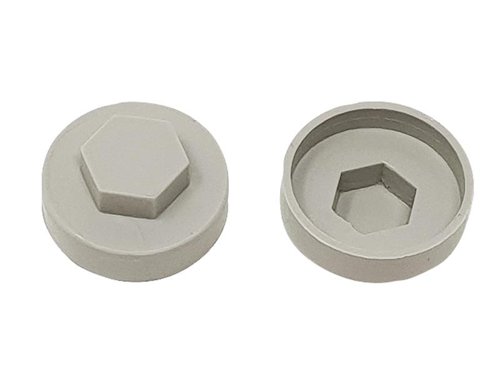 FORTFCC19GG ForgeFix TechFast Cover Cap Goosewing Grey 19mm (Pack 100)
