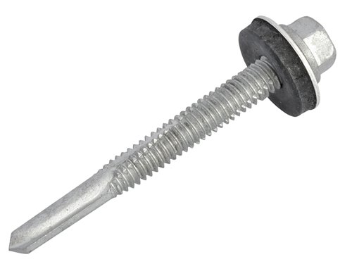 ForgeFix TechFast Hex Head Roofing Screw Self-Drill Heavy Section 5.5 x 51mm Pack 100
