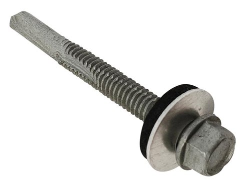 ForgeFix TechFast Roofing Sheet to Steel Hex Screw & Washer No.5 Tip 5.5 x 40mm Box 100