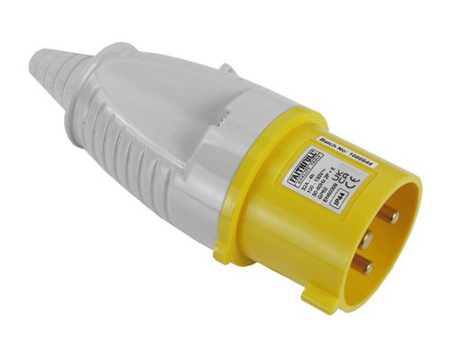 FPPPLUG32AMP Faithfull Power Plus Yellow Plug 32A 110V