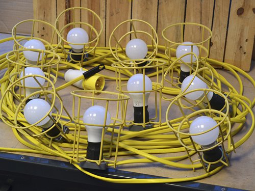 FPP Festoon Lights Low Energy 10 LED Bulbs 110V 22m