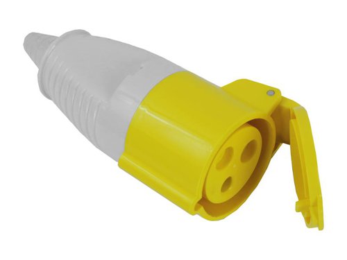 Sockets for use with 110V trailing leads. With a weatherproof, hinged protection flap and brass connectors.Voltage: 110V, conforms to IP44 for water and dust ingress protection.Manufactured to BS EN 60309.Amp: 16A or 32A.These Faithfull 110V sockets can be fitted to 110V extension cables for use with Faithfull transformers. The sockets are easy to fit and you can also purchase plugs from the Faithfull range that are compatible.Voltage: 110VAmp: 32AType: BSEN60309 Socket