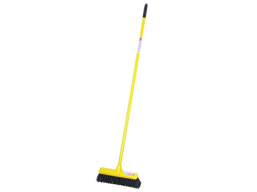 The Complete Gorilla Broom® has been designed with unique features to make your job easier. Fitted with an integrated scraper blade, makes removing ‘stuck bits’ even easier. The anti-clog channel cuts down flying dust for a clean sweeping action. The extra wide head means you can shift more with minimal effort.Ideal for use in wet environments, as the non-porous polymer head and bristles won't absorb any fluid. Excellent to use on various floor types: rubber, hard and decking. Made from UV and frost-resistant materials, meaning it can be kept outside all year without fading or cracking.1 x Red Gorilla Complete Gorilla Broom® Yellow 300mm (12in)