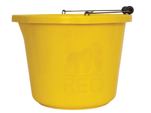 GORPRMY Red Gorilla Premium Bucket 14 litre (3 gallon) - Yellow