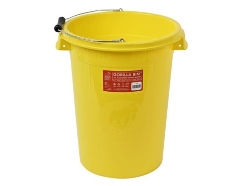 Red Gorilla Plasterers Mixing Bucket Yellow 30 litre