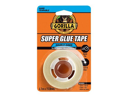 Gorilla Glue Gorilla Super Glue Tape 15.8mm x 6.1m