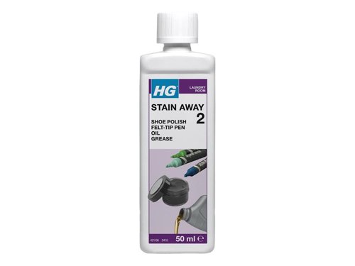 H G Stain Away 2 (Shoe Polish, Felt-Tip Pen, Oil, Grease) 0.05L