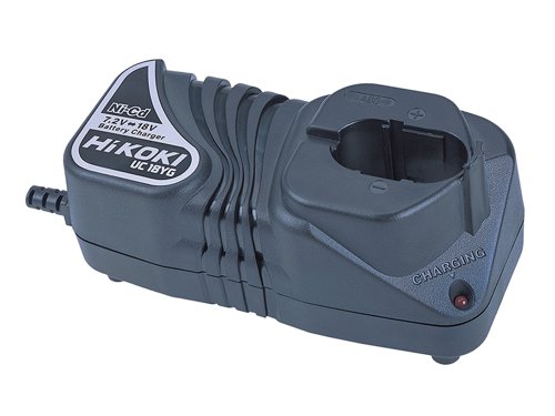 The HiKOKI UC18YG 60 Minute Charger is capable of charging 7.2V Li-ion batteries and 7.2V, 9.6V, 12V, 14.4V and 18V NiCd batteries. It has a 2-way overcharge protection system with a red pilot lamp indicating charging status. Charging time for 1.4Ah approx. 30 minutes and for 2.0Ah approx. 50 minutes.Voltage: 7.2V, 9.6V, 12V, 14.4V & 18V.Battery Chemistry: Li-ion/NiCd.