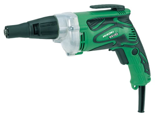 The HiKOKI W6VB3 TEKS® Variable Speed Screwdriver features an adjustable depth setting, ideal for TEKS® self-drilling screws and drywall screws. With a forward/reverse selection and a lock-on button for reduced fatigue during long periods of use.The ergonomic body design features a soft grip handle, with improved handle geometry for greater operator comfort. Aluminium gear casing for extended product durability. The soft urethane cover on gear housing prevents damage to the work surface. Detachable nose cone for easy bit replacement, and an extra long 7.5m power cord.Supplied with: 1 x Magnetic Hex Socket, 1 x Nose Cone.Specifications:Bit Holder: 6.35mm (1/4in).Input Power: 620W.No Load Speed: 0-2,600/min.Capacity: TEKS: 8mm, Wood: 6.2mm, Drywall: 6mm.Weight: 1.5kg.
