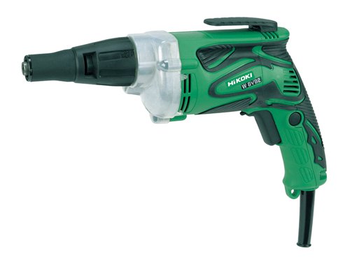 The HiKOKI W8VB2 TEKS® Screwdriver features an adjustable depth setting, ideal for TEKS® self-drilling screws and drywall screws. With a forward/reverse selection and a lock-on button for reduced fatigue during long periods of use.The ergonomic body design features a soft grip handle, with improved handle geometry for greater operator comfort. Aluminium gear casing for extended product durability. The soft urethane cover on gear housing prevents damage to the work surface. Detachable nose cone for easy bit replacement, and an extra long 7.5m power cord.Supplied with: 1 x Magnetic Hex Socket, 1 x Nose Cone.Specifications:Bit Holder: 6.35mm (1/4in).Input Power: 620W.No Load Speed: 0-1,700/min.Capacity: TEKS: 8mm, Wood: 6.2mm, Drywall: 6mm.Weight: 1.5kg.