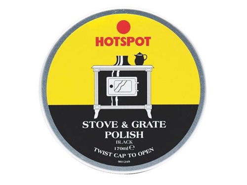 HOT Black Stove & Grate Polish Tin 170g