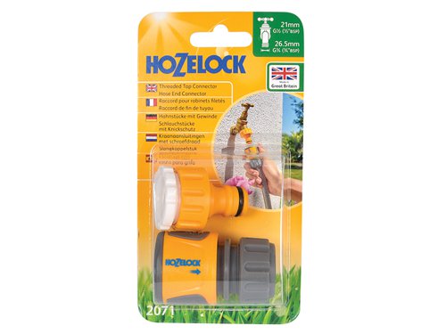 HOZ2071 Hozelock 2071 Threaded Tap & Soft Touch Hose End Connector Set