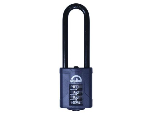 HSQCP4025 Squire CP40/2.5 Combination Padlock 4-Wheel 40mm Extra Long Shackle 63mm