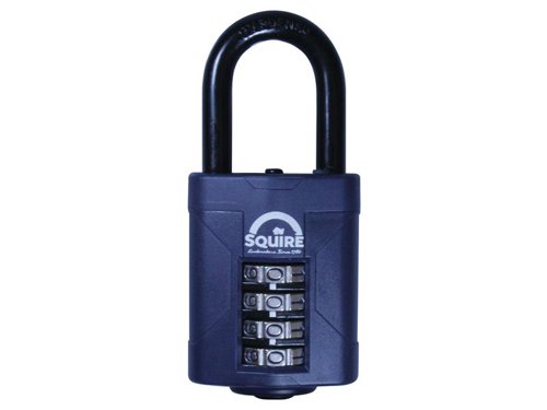 Squire CP50/1.5 Combination Padlock 4-Wheel 50mm Long Shackle 38mm