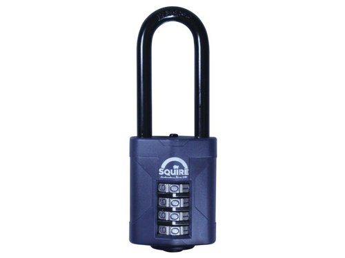 HSQ CP50/2.5 Combination Padlock 4-Wheel 50mm Extra Long Shackle 63.5mm