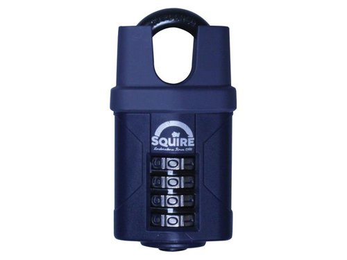 Squire CP50CS Combination Padlock 4-Wheel Closed Shackle 50mm