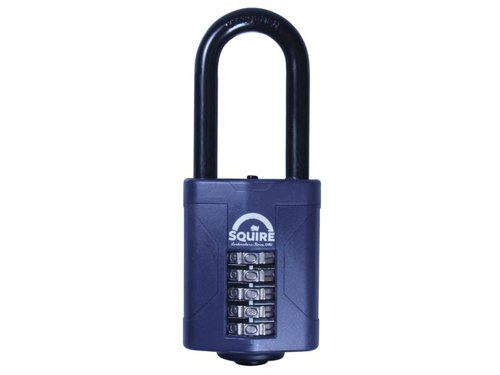 HSQCP6025 Squire CP60/2.5 Combination Padlock 5-Wheel 60mm Extra Long Shackle 63mm