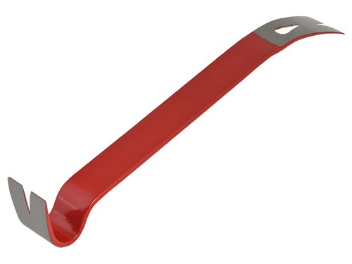 The Hulfafors 108 Wrecking Bar is a small, versatile steel wrecking bar that can be used for pulling out nails and for breaking, scraping and lifting. It has three different functions for pulling out nails and its wide, ground contact surfaces and thin ends make it easy to use in narrow spaces and reduce the risk of leaving marks.Length: 380mm (15in).Weight: 650g.