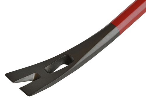 The Hultafors 109 TD Wrecking Bar is made from hardened, high quality steel. Wide, ground contact surfaces and thin ends make it easy to use in narrow spaces and reduce the risk of leaving marks. The claw and chisel are optimised for pulling out nails.