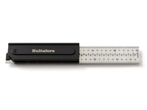 The Hultafors Quattro 270 Adjustable Square has a blade which can be rotated to 45°, 90° and 135°. It can also be rotated 270° allowing you to use the opposite side of the stock where there is no slit that, for example, thin sheet metal parts can slide into. In addition, there are markings for 22.5°, 67.5° and 75°/15°. If you rotate the blade 270° you get a rounded corner instead so you can work in uneven corners.The stock is made of fully anodized aluminum with a 19mm thick handle. Its high strength stainless steel blade is 45mm wide and 1mm thick. This accommodates work with standard stud dimensions and a center line makes it easy to quickly mark out both sides of a stud. It also has scribing notches spaced 5mm apart, these can be used to draw or cut a line parallel along an edge.Carefully selected materials and manufacturing techniques such as a CNC-milled stock and a blade cut with a precision laser provide high accuracy; angle tolerance ±0.06° (±1 mm/m). The square is also completely foldable, which makes it easy to store and carry in the pocket of your work trousers.Made in Europe with full control over working conditions and sustainability.