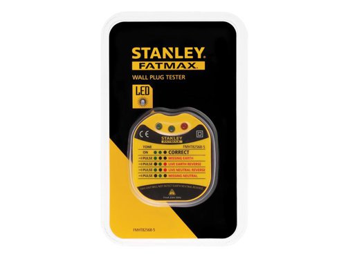 INT582568 STANLEY® Intelli Tools FatMax® UK Wall Plug Tester