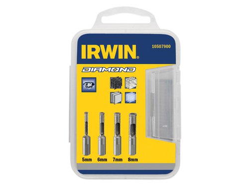IRWIN® Diamond Drill Bit Set 4 Piece 5-8mm