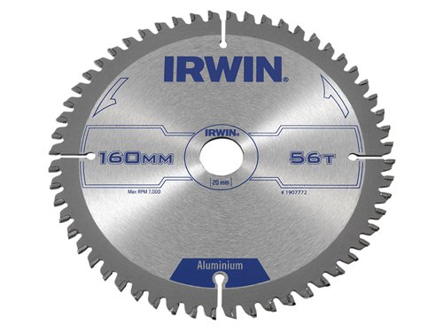 IRWIN?½ Professional Aluminium Circular Saw Blade 160 x 20mm x 56T TCG