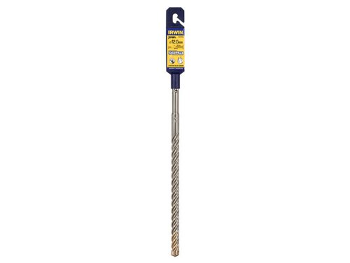 The IRWIN?½ Speedhammer Quad Drill Bit is ideal for drilling plug and anchor holes in masonry, all types of stone and concrete. Its 4-cutter geometry, drills a more concentric hole for the best fixing retention.The full head carbide tip offers the highest levels of drilling life and durability. A unique bonding system connects the solid carbide head to the 4-flute spiral. This design provides faster, more efficient dust removal. The specially engineered grooves are designed to minimise friction, resulting in increased speed and longer life.Manufactured in Germany with premium steel. Meets PGM standards for drill bits used for anchor fixing.This IRWIN?½ Speedhammer Quad Drill Bit has the following specification:Diameter: 12mmOverall Length: 260mmWorking Length: 200mm
