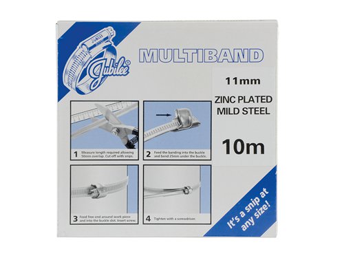 Jubilee® Multiband Mild Steel 11mm 10m Pack