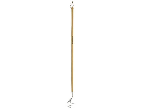 K/S70100042 Kent & Stowe Stainless Steel Long Handled 3-Prong Cultivator, FSC®