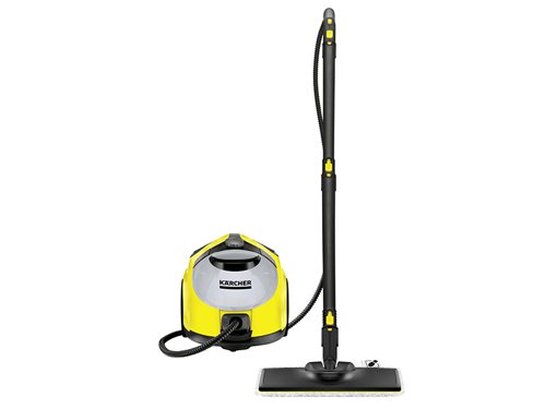 The SC 5 EasyFix is a top-of-the-range powerful steam cleaner that harnesses the dirt-shifting power of steam to kill 99.99% of household bacteria, delivering amazing deep cleaning results using nothing but tap water, meaning it is ideal for allergy sufferers. It includes all the attachments needed to make light work of removing grease from oven doors and hobs, everyday dirt from hard floors, stubborn stains from upholstery and carpets, and limescale and mould from tiles and taps, leaving your home effortlessly sparkling with no chemicals or scrubbing.The 1.5L removable water tank allows uninterrupted cleaning as well as the ability to use the VapoHydro function which combines powerful steam and a blast of hot water to tackle even the toughest dirt.The new EasyFix floor tool system ensures convenient hands-free cloth removal.Supplied with:1 x EasyFix Floor Tool2 x 0.5m Extension Tubes1 x Hand Nozzle1 x Detail Nozzle1 x Small Round Brush1 x Hook & Loop Microfibre Floor Cloth1 x Microfibre Nozzle CoverSpecification:Max. Steam Pressure: 4.2 barArea Performance: 150m²Heating Time: 3 min.Tank Capacity: 0.5/1.5 litre (removable tank)Heating Output: 2,200WWeight: 6kg (machine), 7.8kg (with accessories)Dimensions (LxWxH): 439 x 301 x 305mm