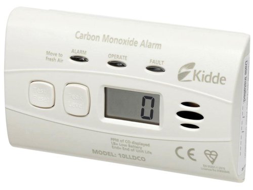 KID 10LLDCO 10-Year Sealed Battery Digital Carbon Monoxide Alarm