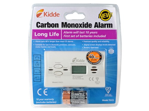 Kidde K7DCO Digital Carbon Monoxide Alarm (10-Year Sensor)