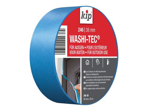 KIP® 246 Premium Outdoor WASHI-TEC® Masking Tape 36mm x 50m