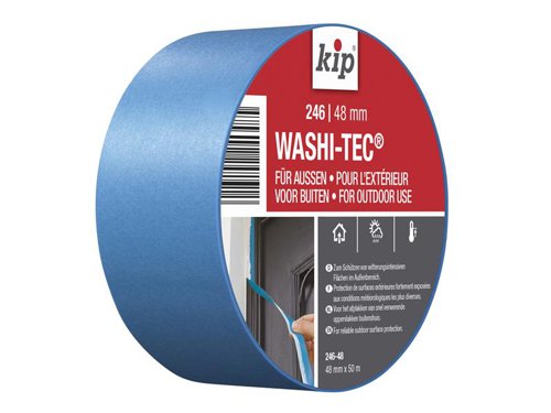 KIP® 246 Premium Outdoor WASHI-TEC® Masking Tape 48mm x 50m