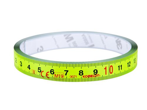 The Komelon Stick Flat Tape Measure has a strong adhesive backing. This tape will stick to any clean flat surface and is great for a table saw, workbench or table. It can be cut to any length.Measurements: Metric onlyAccuracy: Class II1 x Komelon Stick Flat Tape Measure 3m (Width 13mm) (Metric only)