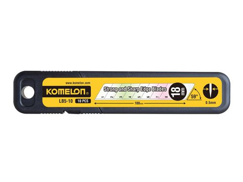 KOMLB510 Komelon Snap-Off Blades 18mm (Pack 10)