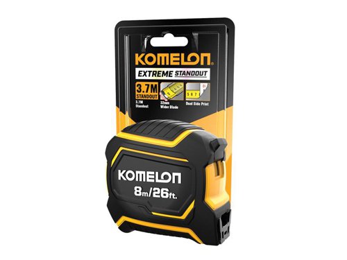 KOMPWB82E Komelon Extreme Stand-out Pocket Tape 8m/26ft (Width 32mm)