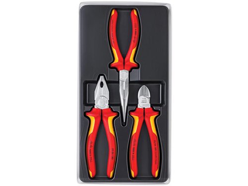 KPX002012 Knipex Elektro VDE Pliers Set, 3 Piece