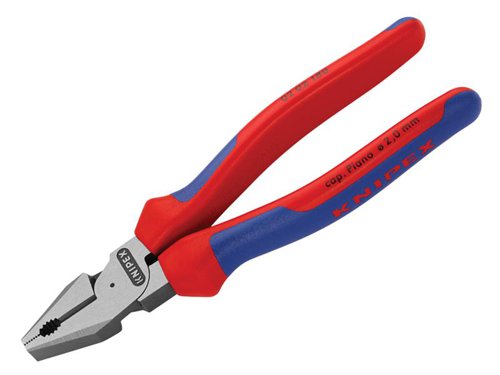 KPX0202180 Knipex High Leverage Combination Pliers Multi-Component Grip 180mm